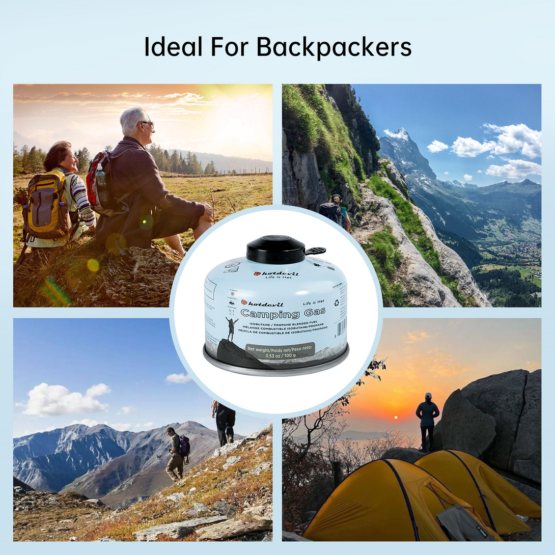 Packl Packl of 4 BF-IB100-4 Isobutane Fuel Canister 100 Gram Camping Stove F ...