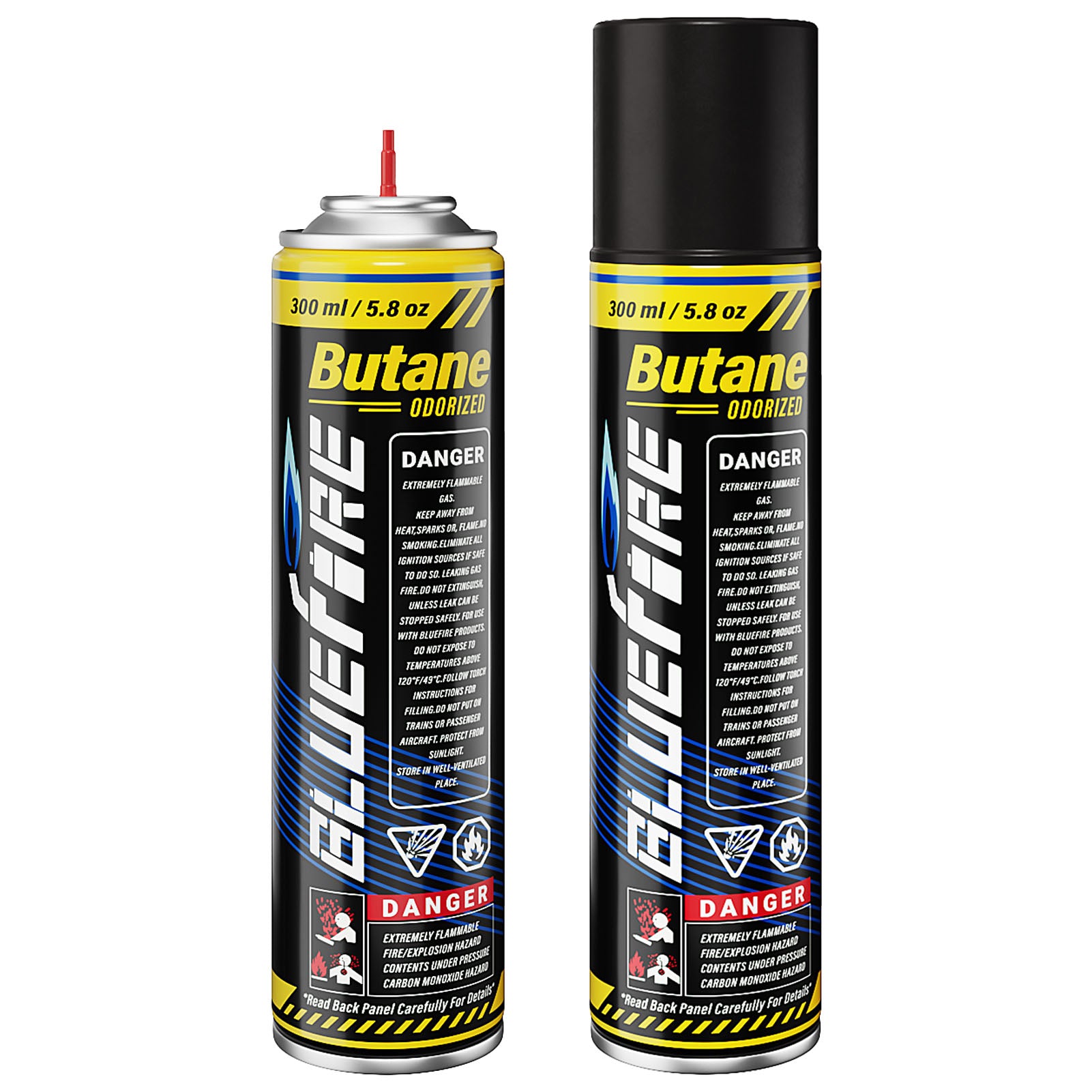 Bluefire Butane Fuel Refill 10.56 fl oz (300 ml) Butane Canister with ...