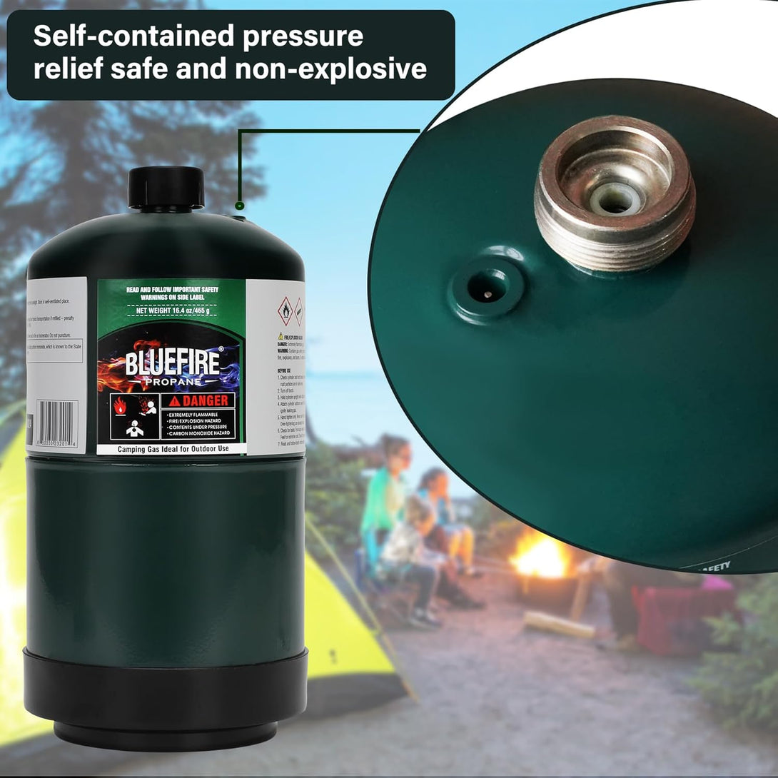 Pack of 4, 1LB Propane Cylinder Tank 16 oz Propane Replacement Fuel Ca ...