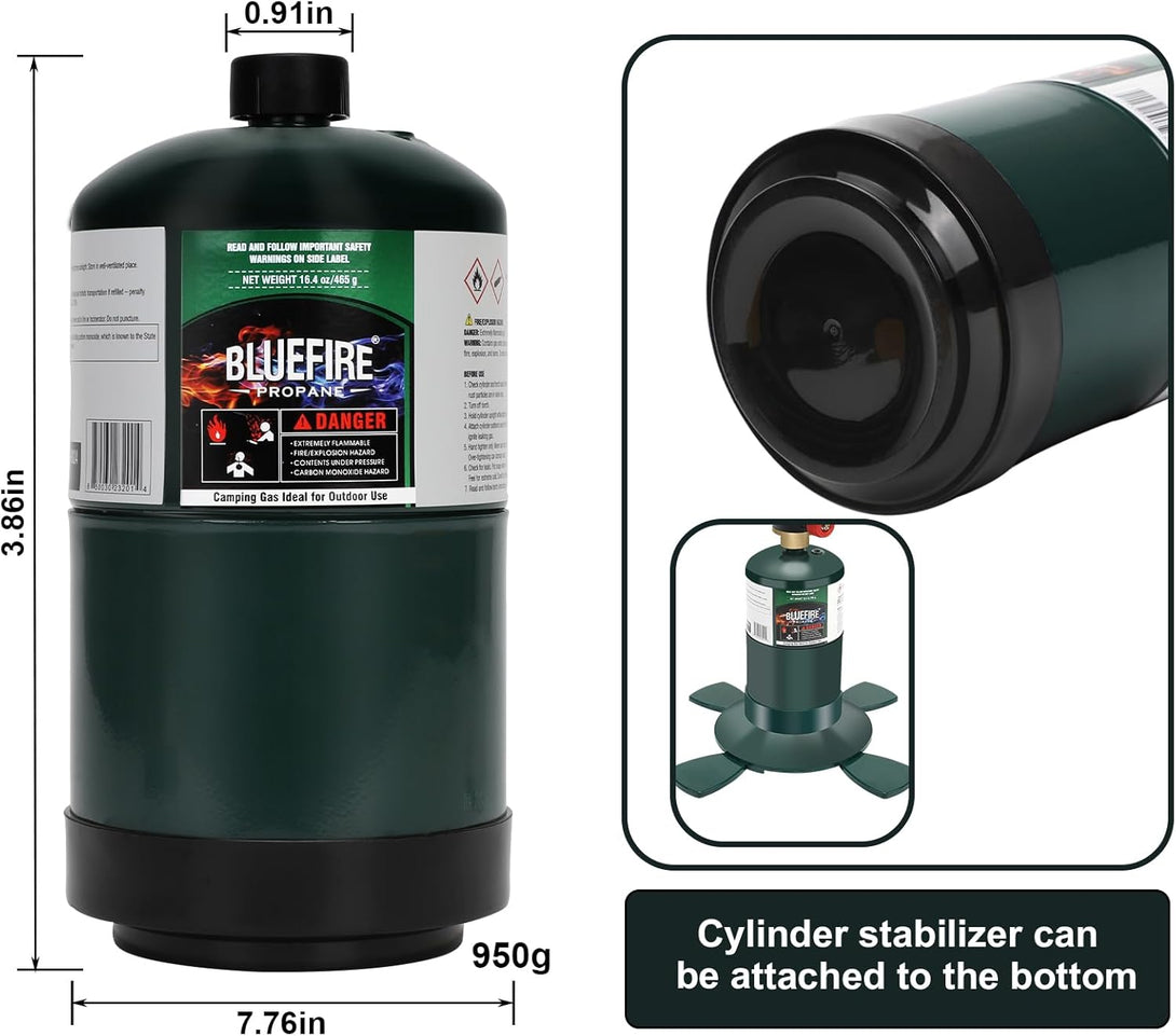 Pack of 6, 1LB Propane Cylinder Tank 16 oz Propane Replacement Fuel Ca ...