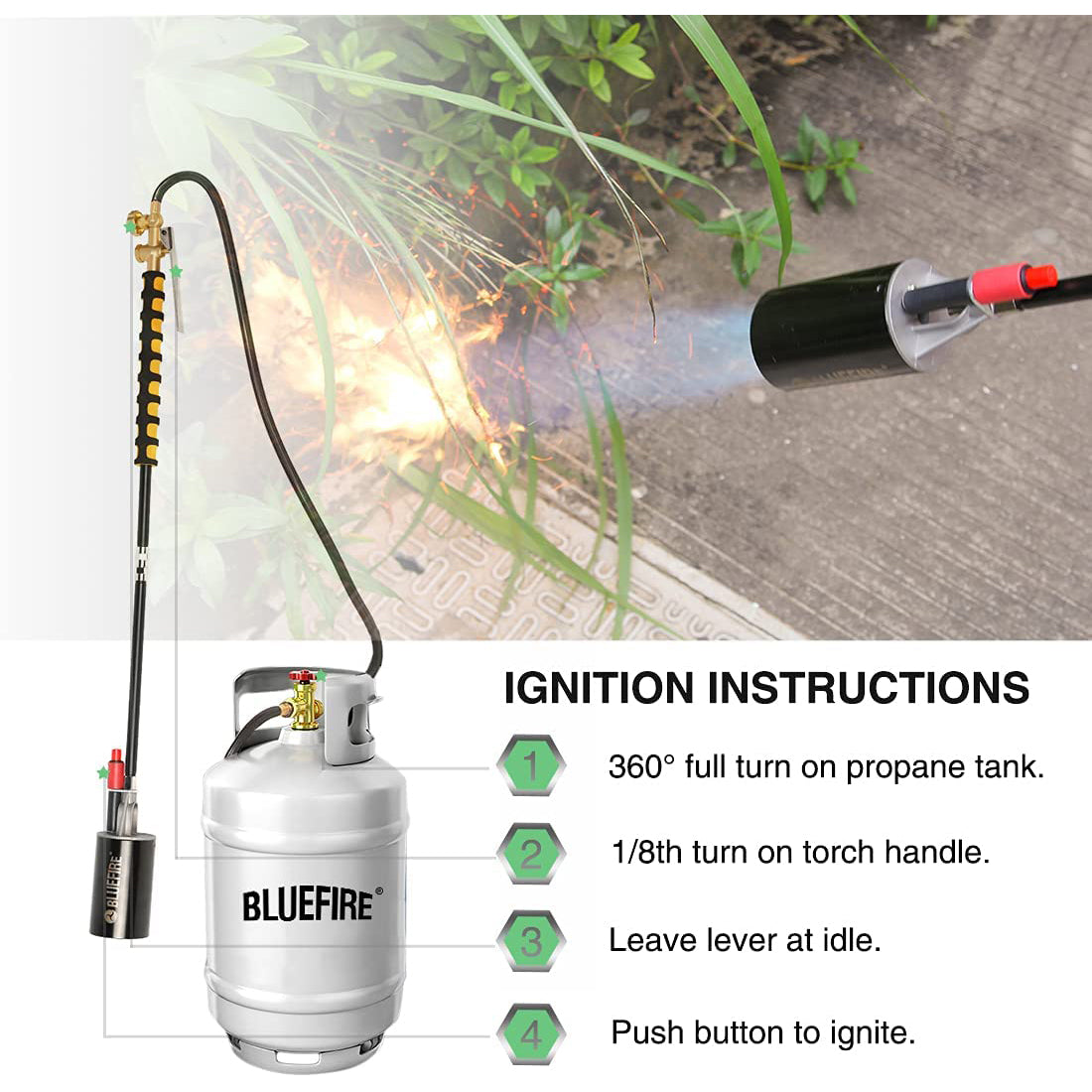 Propane Torch Weed Torch Weed Burner - Electri Automatic Ignition