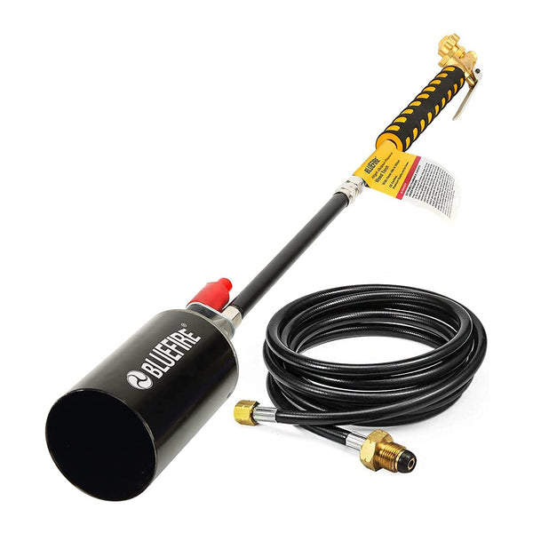 BF-1706 150,000 BTU High Output Propane Torch Weed Burner with 10ft Hose Trigger Start Heavy-Duty Turbo Jumbo Flame Garden Blowtorch
