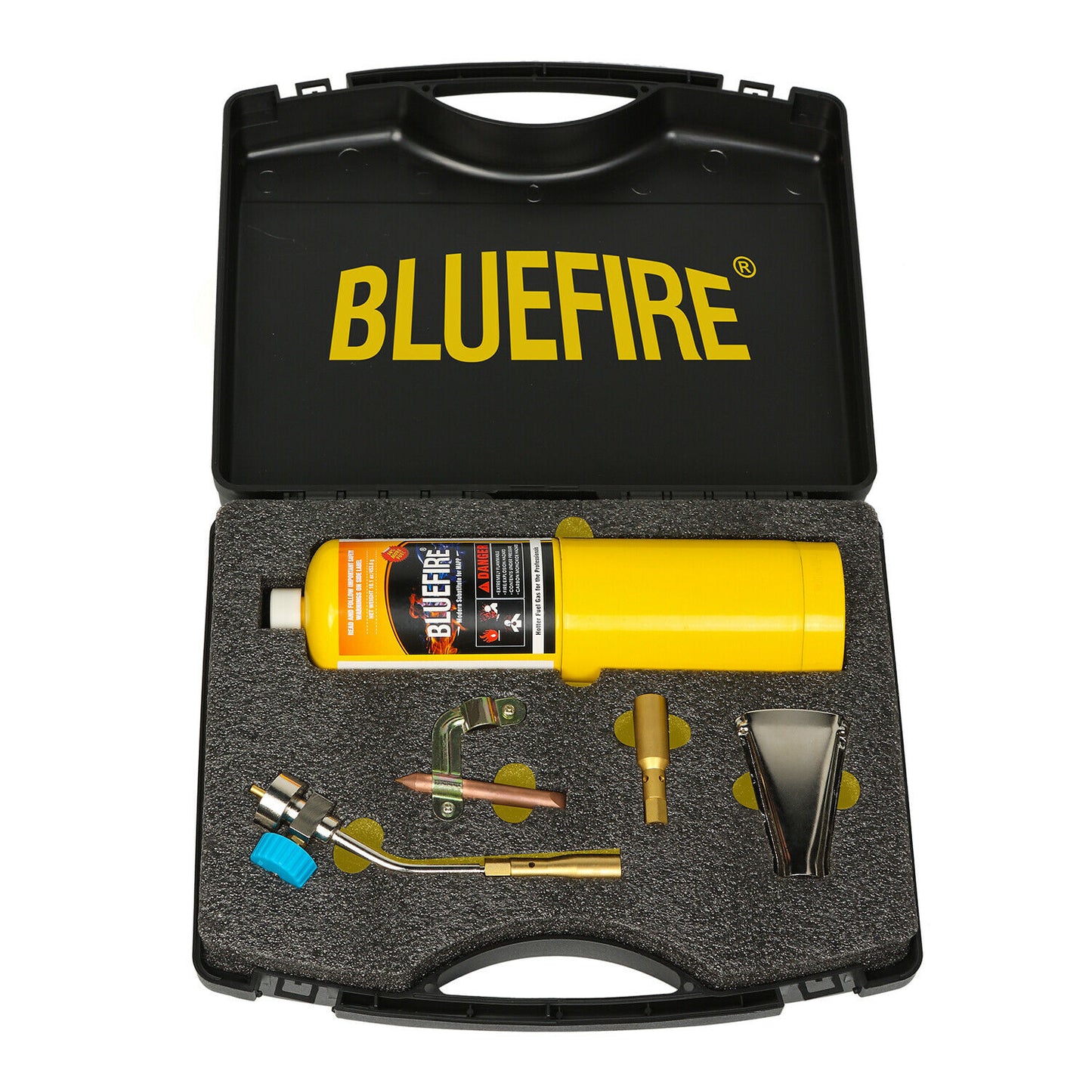 ‎BTM-7020-K Solid Brass Pencil Flame Gas Welding Torch Head with MAPP gas Kit