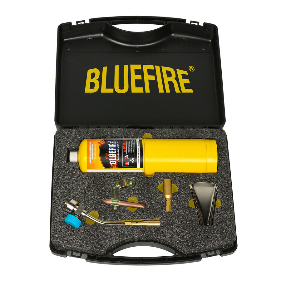 ‎BTM-7020-K Cabezal de soplete de soldadura de gas con llama de lápiz de latón macizo con kit de gas MAPP