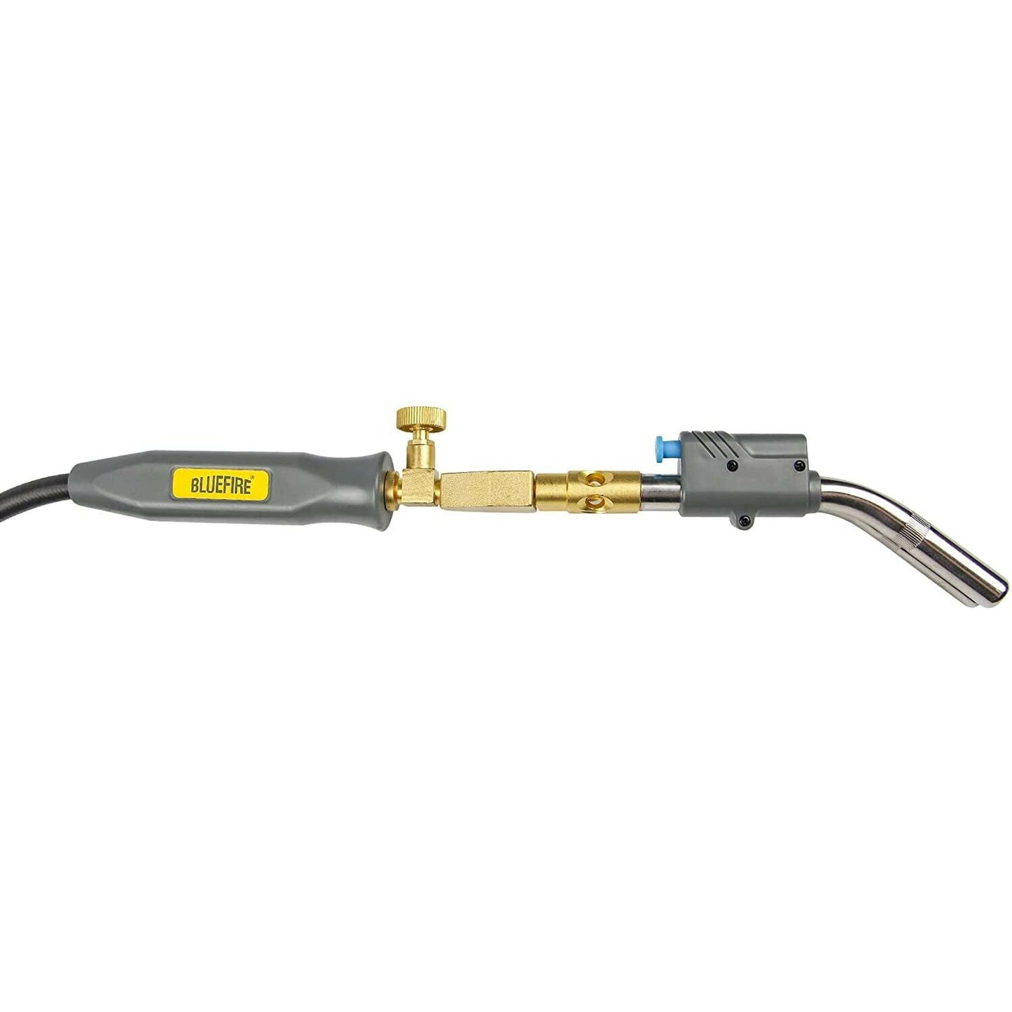 HZ-8150 Double Heads Swirl Flame Self-Ignition Hosed Turbo Torch 5' long Hose Trigger Start MAPP MAP Propane Welding Blowtorch